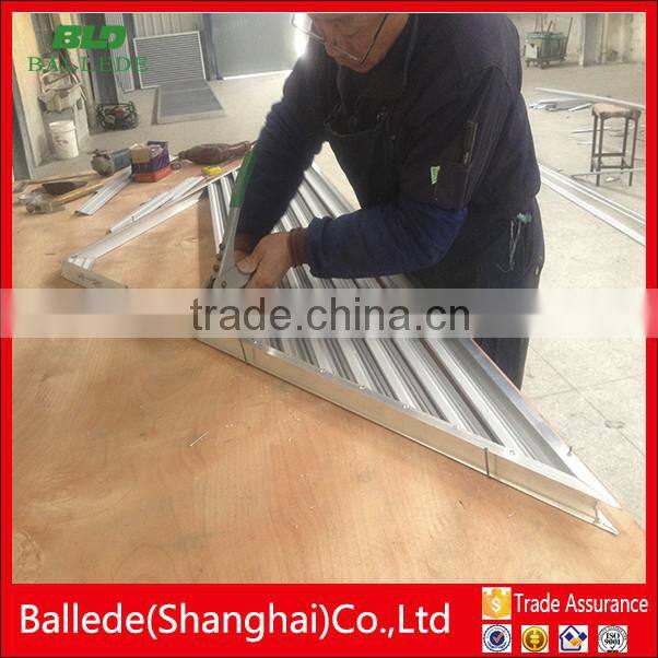 easy install powder coated ceiling aluminum louver roof