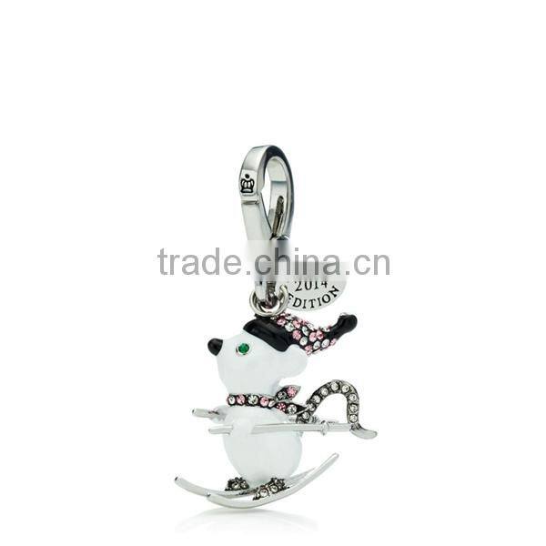 Cute spotted deer charm keyring deer pendant keychain