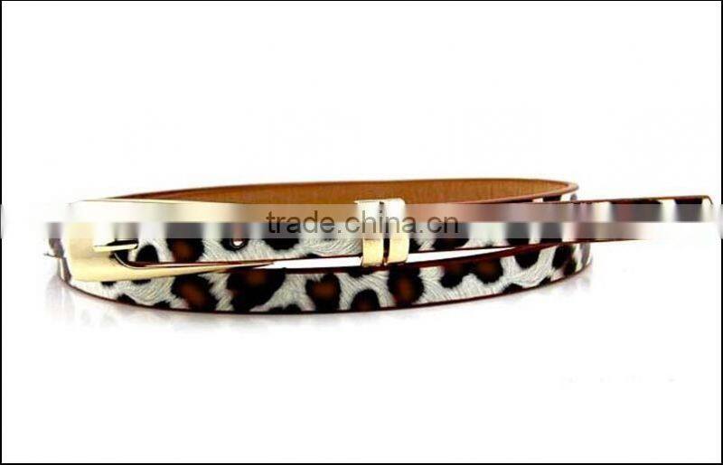 Fashion Women Lady Girl Skinny Waist Belt Thin Leather Narrow Waistband