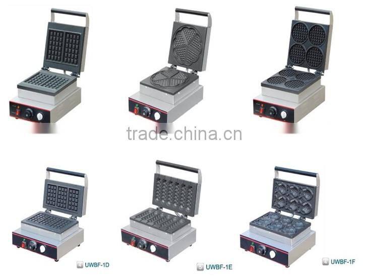 Commercial Restaurant Food Machinary Electric Waffle Maker/ Single Head Mesin Waffle UWB-1