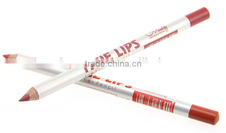 MENOW Makeup Hot Selling Wood Lip liner Pencil,Turelips liner Set