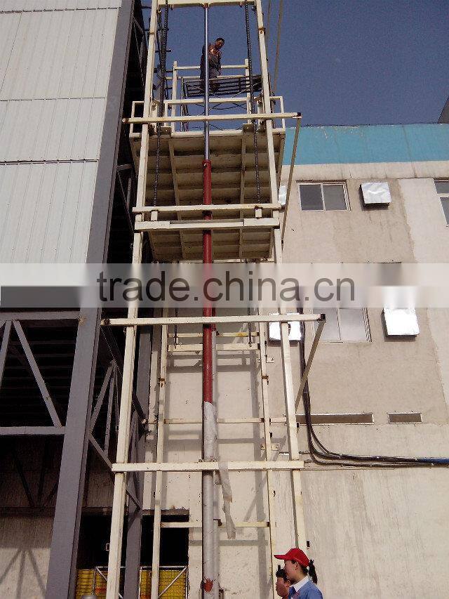Warehouse crane Guide rail hydraulic lift platform