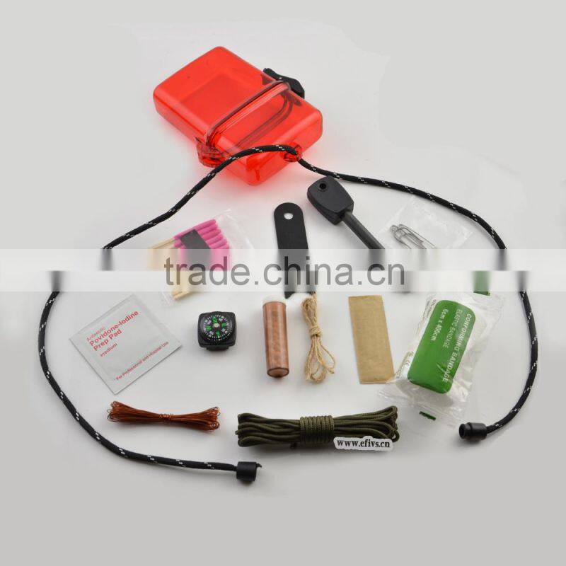 2015 chongfu outdoor camping mess kit personal military survival kit for camping