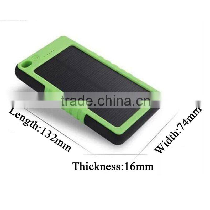2016 outdoor multi functional USB solar mobile power supply waterproof & shockproof camp equipment manufacturer supplier