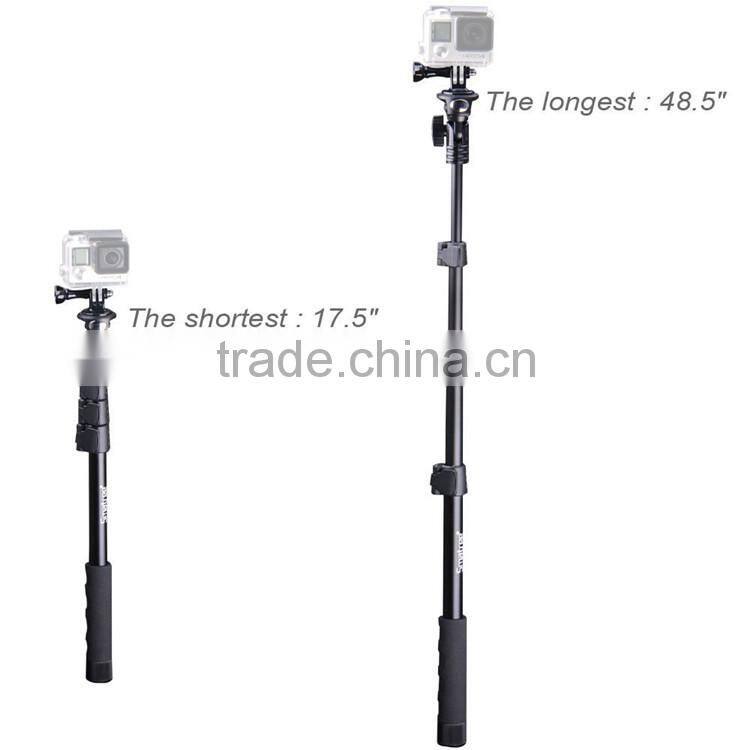 Smatree monopod selfie stick with lanyard for gopros go pro heros and wifi remote controller