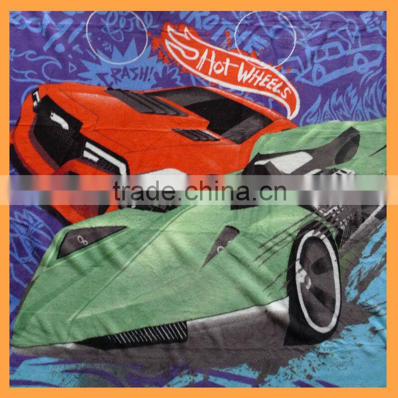 car printed coral fleece blanket made in China