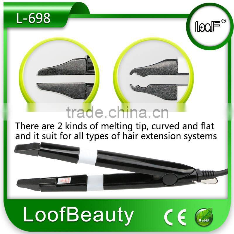 hair extensions heat fusion connector iron for U tip hair extensions