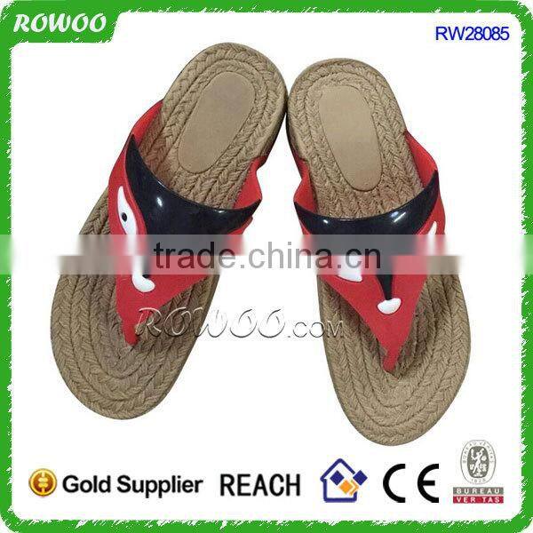 Beautiful fashion hemp rope slipper, espadrille slipper