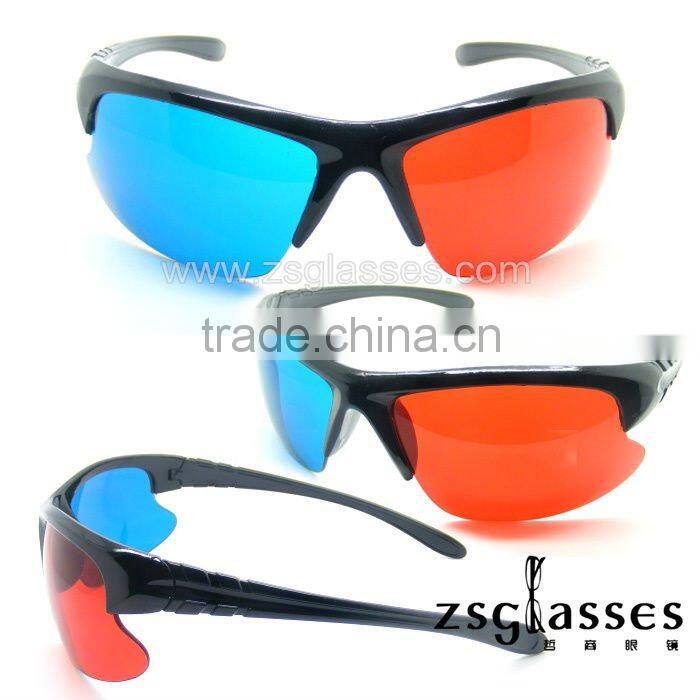 Cheap Promotional Free shipping 3D glasses for tv /DVD moive /film / game,red and blue 3d glasses,polarized 3d glasses
