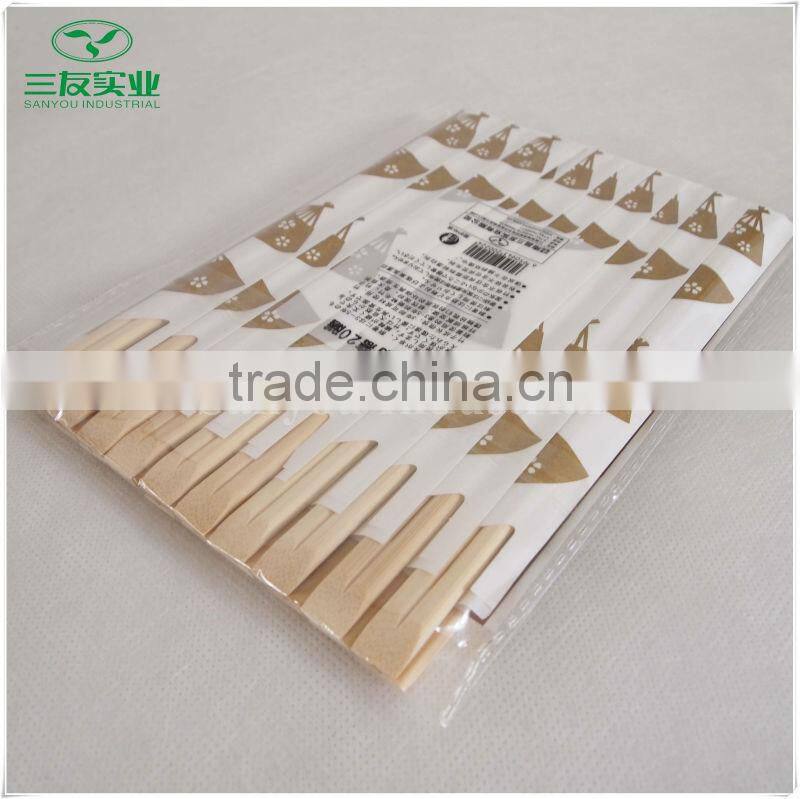 Paper Sleeve wrapped packing Disposable Bamboo Chopsticks