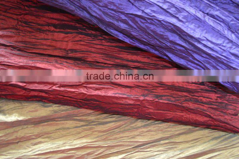 N/P Taffeta Stripe Crush Fabric for Dress