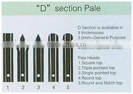 Red pvc coated palisade fence manufacturetrading