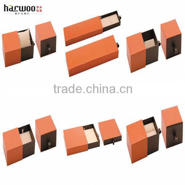 Recycled Cardboard Cufflink Case,Black Jewelry Case