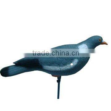 simulation plastic flocked pigeon decoy bird baits