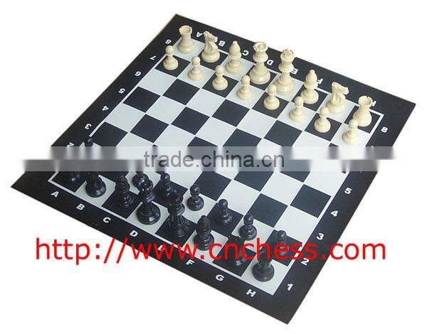 vinyl chess board with black base