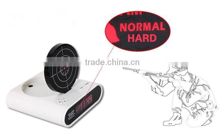 Hot-selling Decorative Shooting Target Gun Alarm Clock