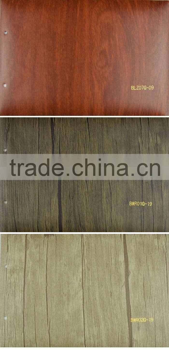 New Design wholesale wood grain pvc film for covering furniture