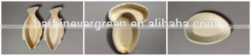 12'' palm leaf oval plate