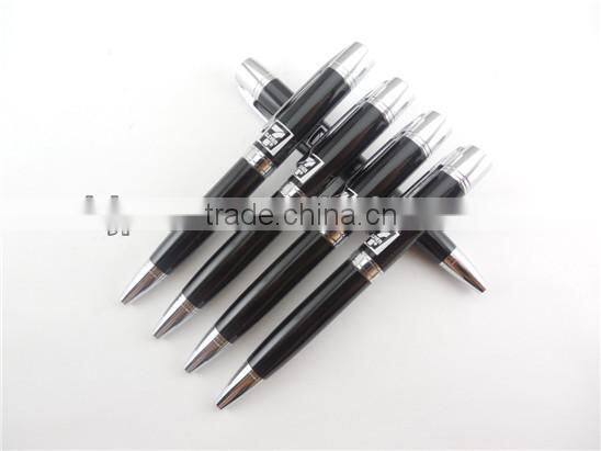 Promotional Cute Small Black Ball Pen Mini Flat Pen