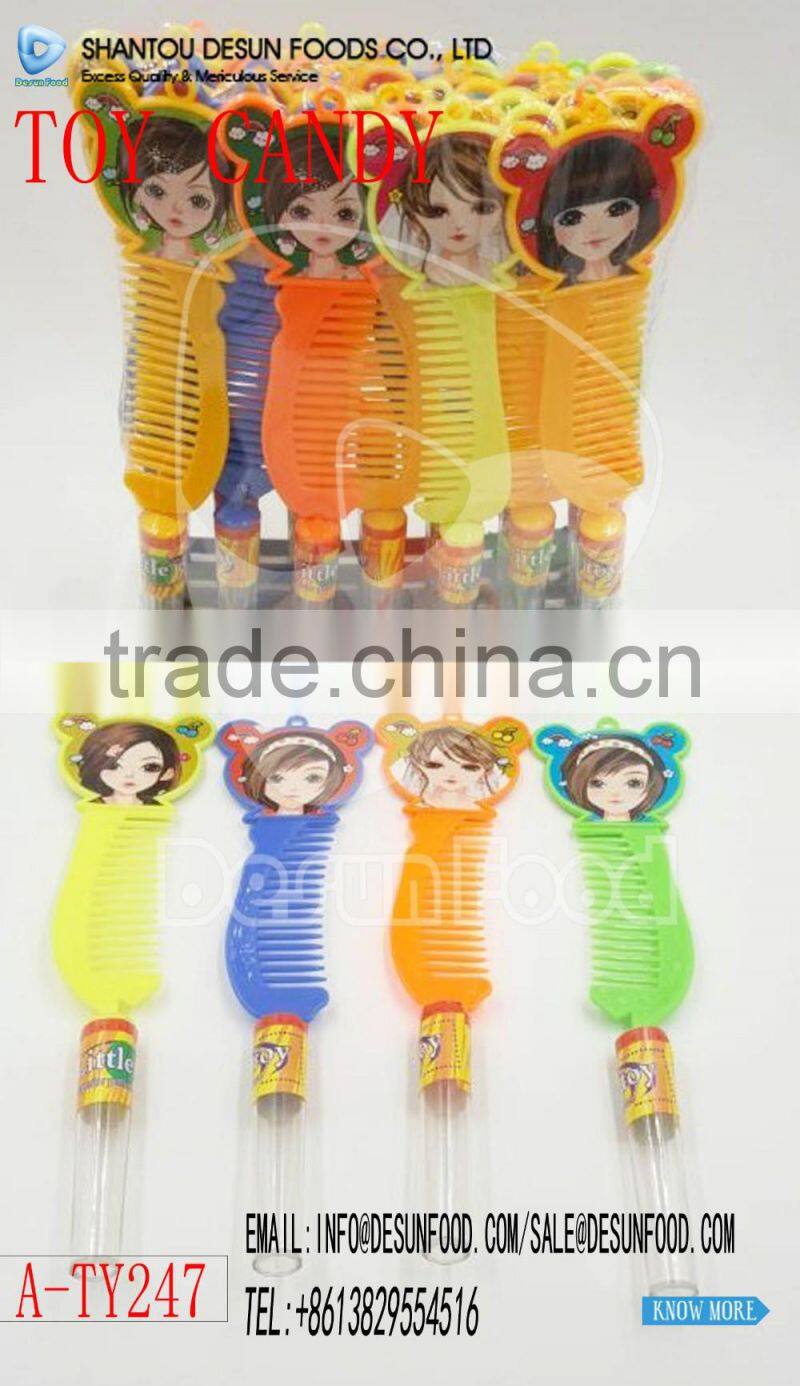 cartoon comb sweet clear toy candy