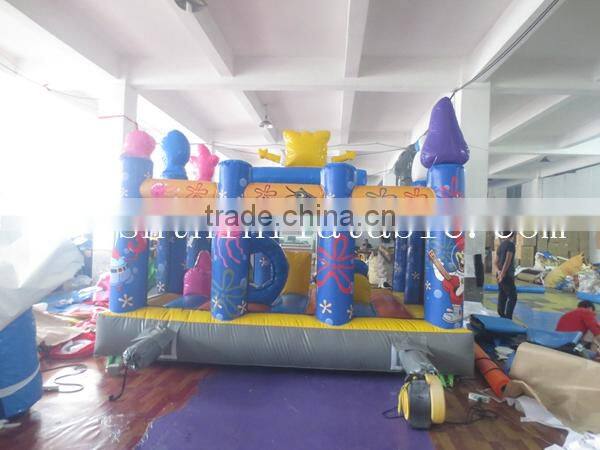 inflatable spongebob jumping bouncer, inflatable spongebob bouncer