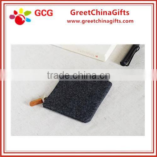 Recycling reusable small hand felt bag for women