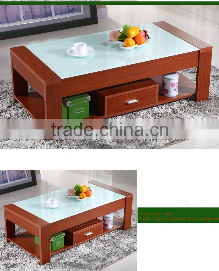 SAIL Factory supply Modern fashion tempered glass coffee table