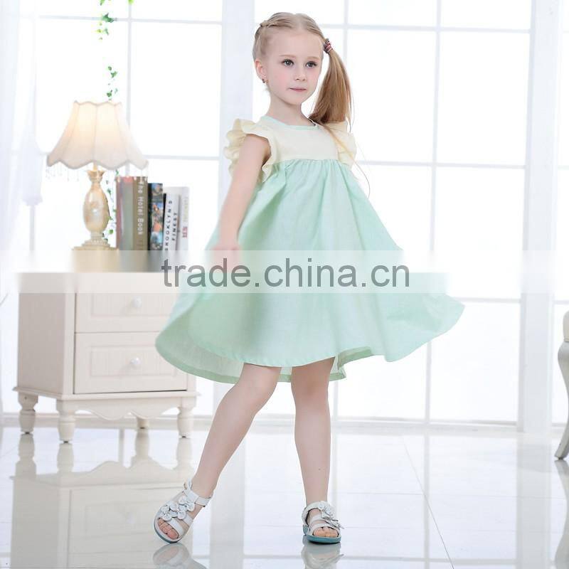 New design model high quality girls cotton frock design new style grils casual dress