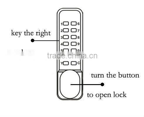 mechanical cipher lock manufacturer for wooden door use