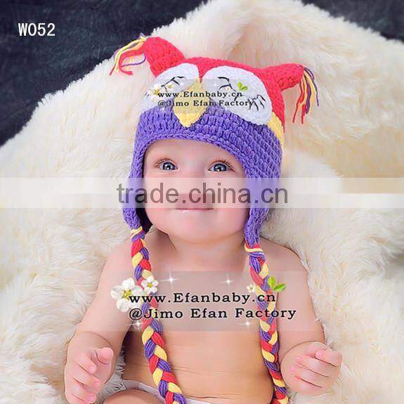 Funky animal style hats baby beanie owl crochet pattern for baby to adults