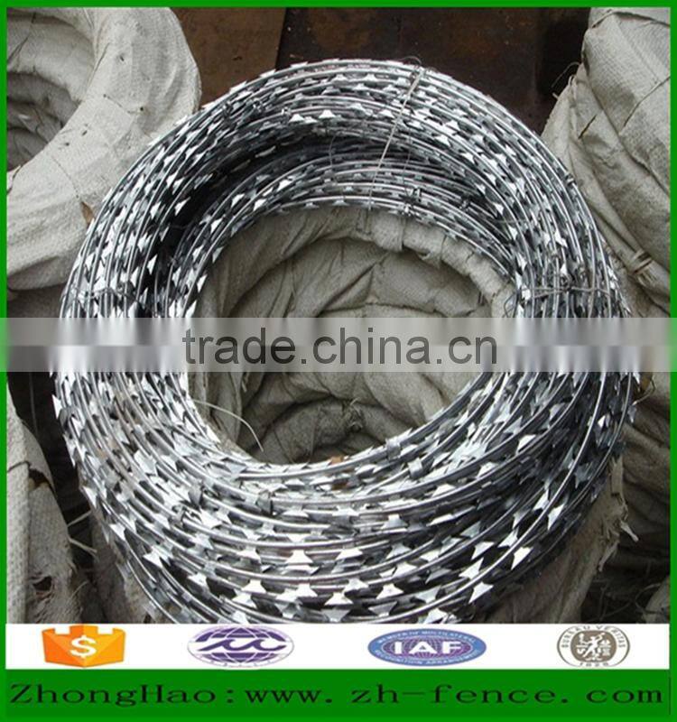 Factory direct sale high security used Prison razor barbed wire Fence