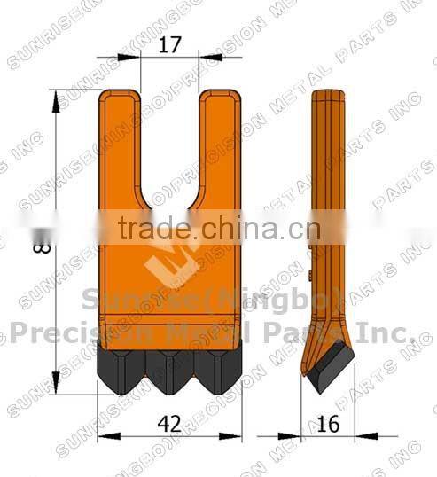 RB36 Earth Drilling Replacement Parts Carbide Auger Tooth Pengo Teeth