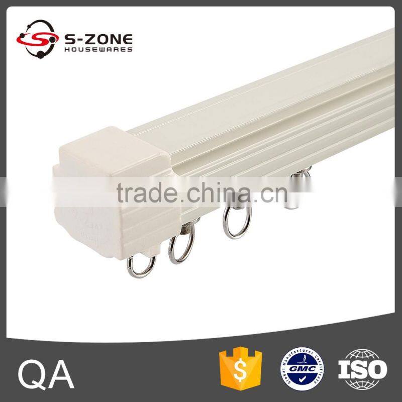 moderm design ceiling mounted corner curtain track with rail for curtain