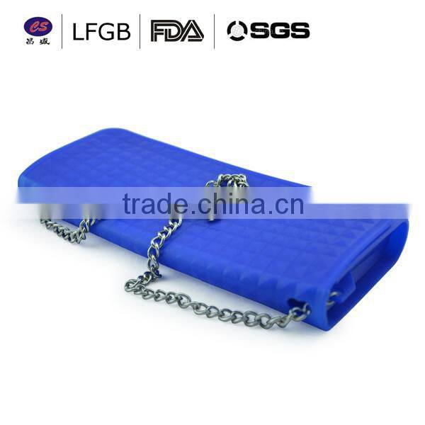 Hot sale Alibaba highly popular blue fashion silicone shopping bag