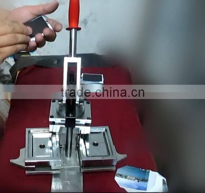 115*40mm metal rectangle Fridge Magnet Making Machine