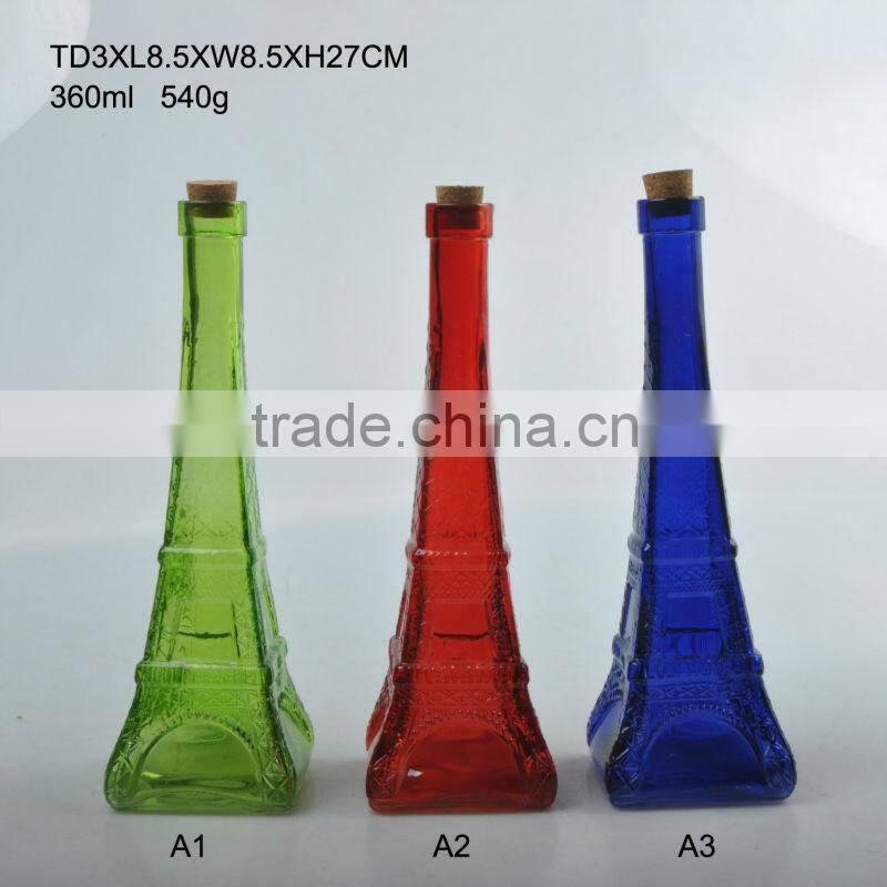 Glass Star Bottle with Cork
