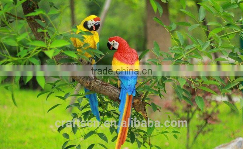Small decoration resin bird of parrot