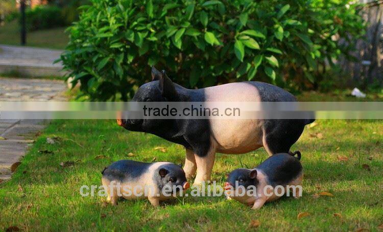 resin decorative pig