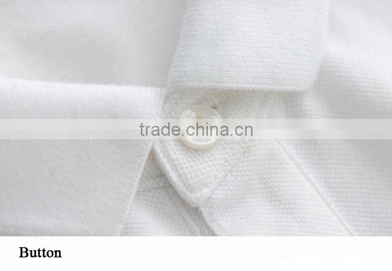 White Modern Fashion Bulk Brand Cotton Polo Shirts For Men