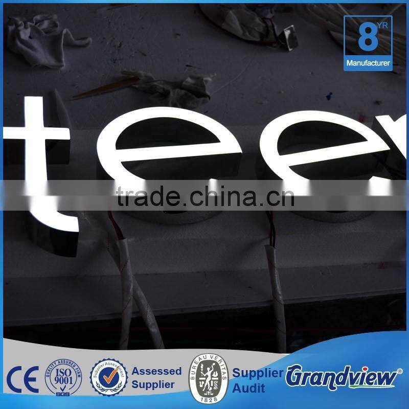 front-lit and backlit led electric company names small led letters