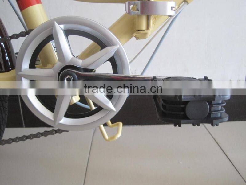 20 Steel 6 Speed Folding Bicycle with Front Basket