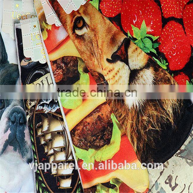 Women printing 3D socks wholesale short socks