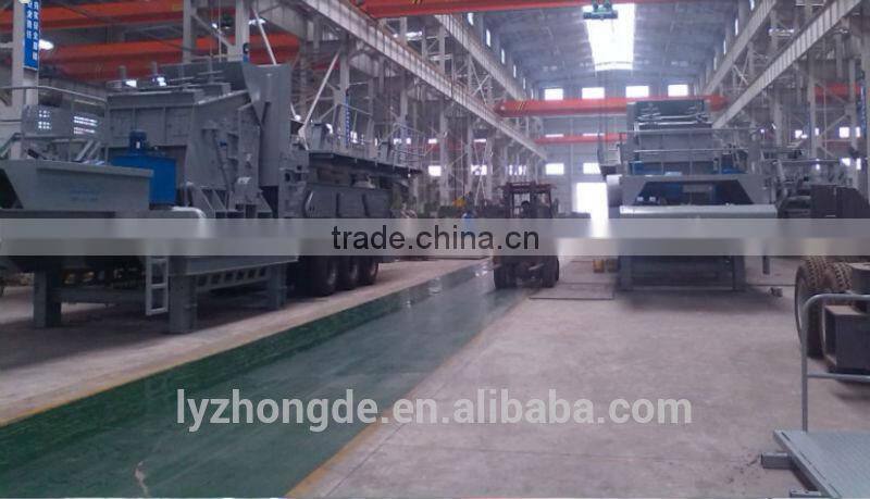 Zhongde Brand High Quality Mobile Crushing Plant with Capacity of 50-500TPH