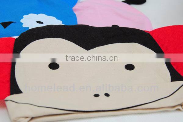 very cute 100% cotton knitted monkey plush baby cap