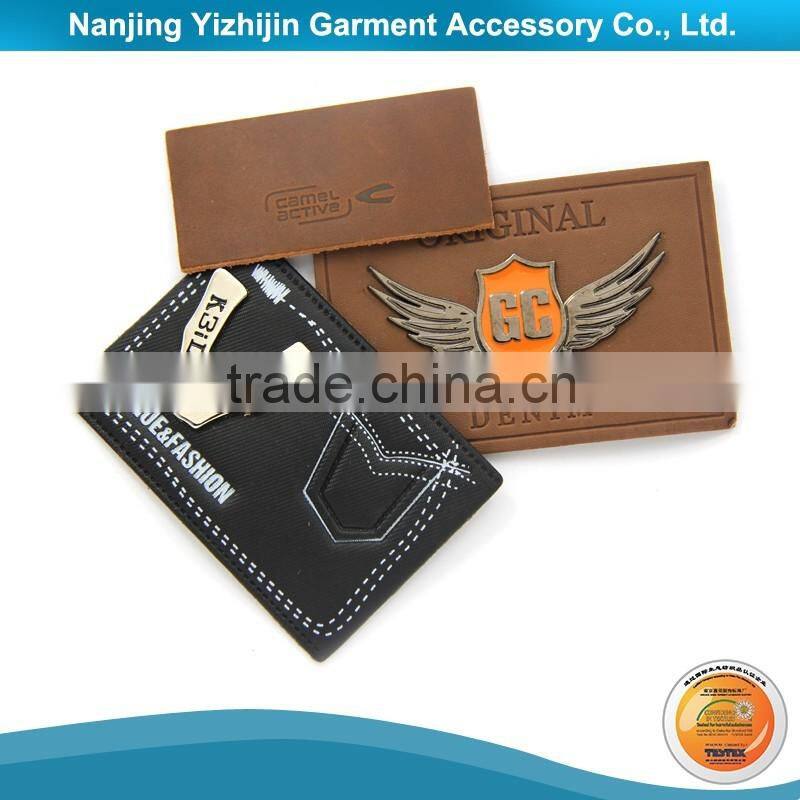 Colorfast well made custom metal clothing labels