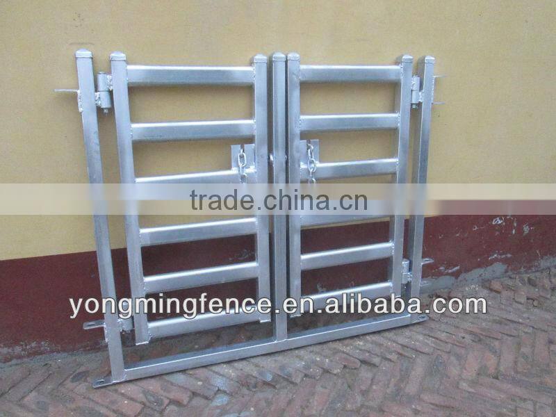 Portable galvanized sheep yard pipe fence panel and gate(china direct factory)