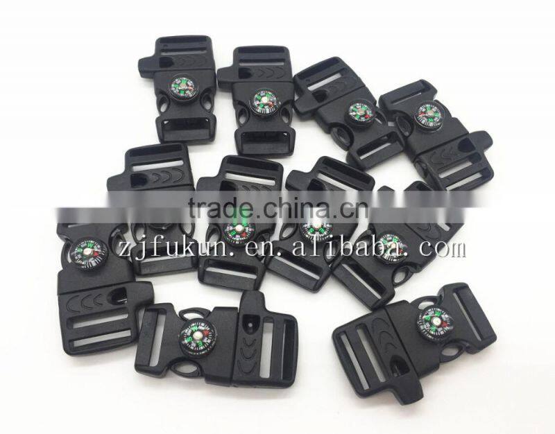 New Fashion Outdoor Camping Equipment Rope Compass Whistle Shackles Oriental Survival Paracord Wrist Buckles