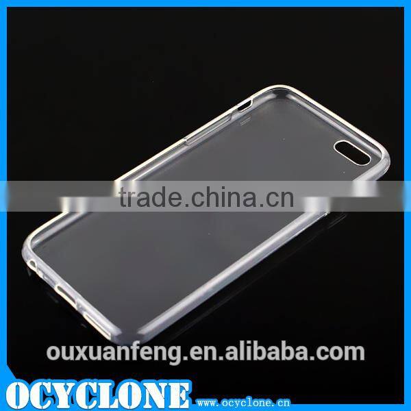 New fashion 4.7 inch transparent TPU back case for iphone 6 mobile phone