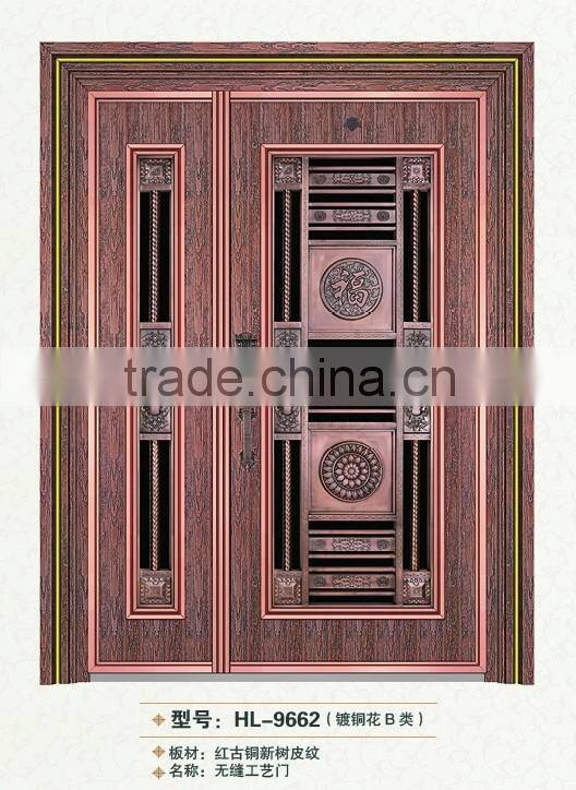 Mordern house used stainless steel exterior front door designs seamless door