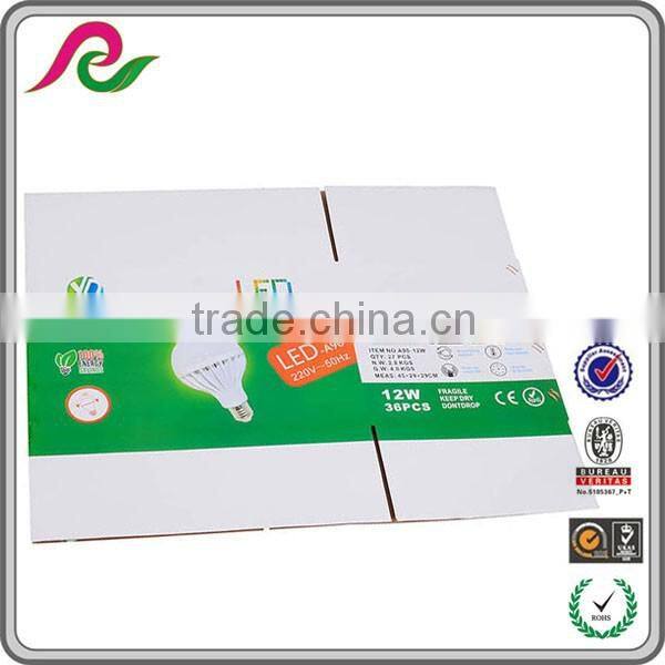 Carton paper box with printing for packing12W LED light